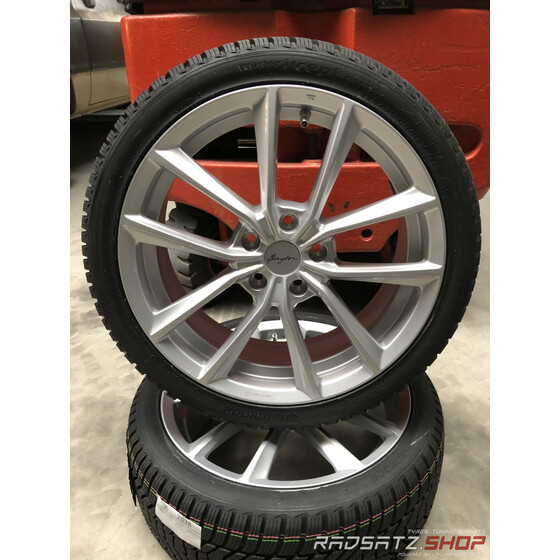 BMW Breyton BR-I 18 Zoll Winter Felgen Reifen - Silber - 1er F40